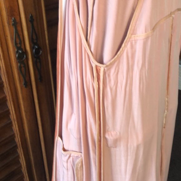 ALC Peach Velvet mid length trench coat - Picture 8 of 9